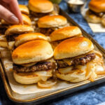 Sheet Pan Onion Sliders – Juicy, Cheesy & Perfect for a Crowd